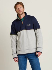 Job Lot Of 6 Mens Brakeburn Block Coloured 1/4 Zip Sweat