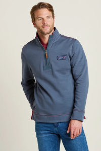 Job Lot Of 5 Mens Brakeburn Blue Quarter Zip Sweatshirt