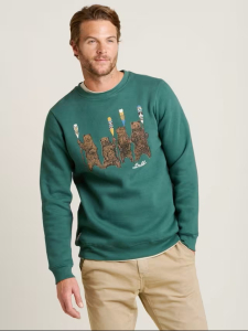 Job Lot Of 7 Mens Brakeburn Bear Crew Sweatshirt, Green