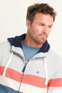 One Off Joblot of 5 Brakeburn Men's Colour Block Zip Through Hoodie
