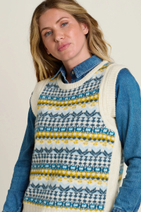 Joblot Of 3 Ladies Brakeburn Fairisle Knitted Vests