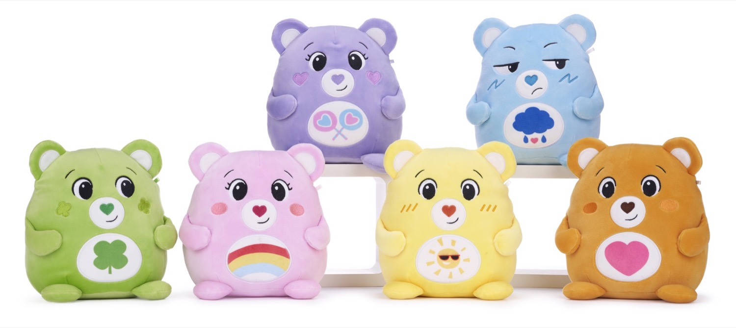 Wholesale Care Bears Squashy Podgies – 19 cm Plush, 6 Assorted, 48 per Box (RRP £19.99)