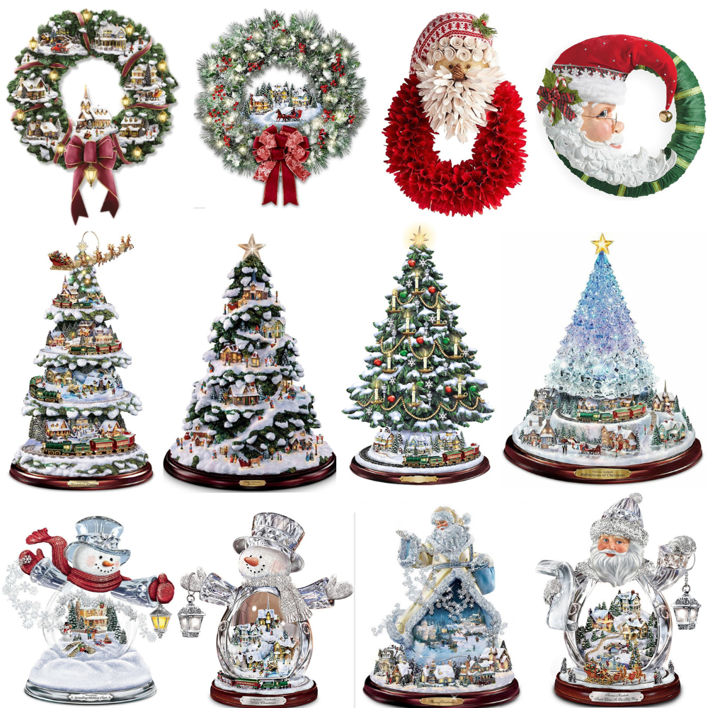 50pcs - Christmas Themed 3D Decorative Window Stickers Santa Snowman Home Shop Decorations - Random|GCXMAS011|UK seller