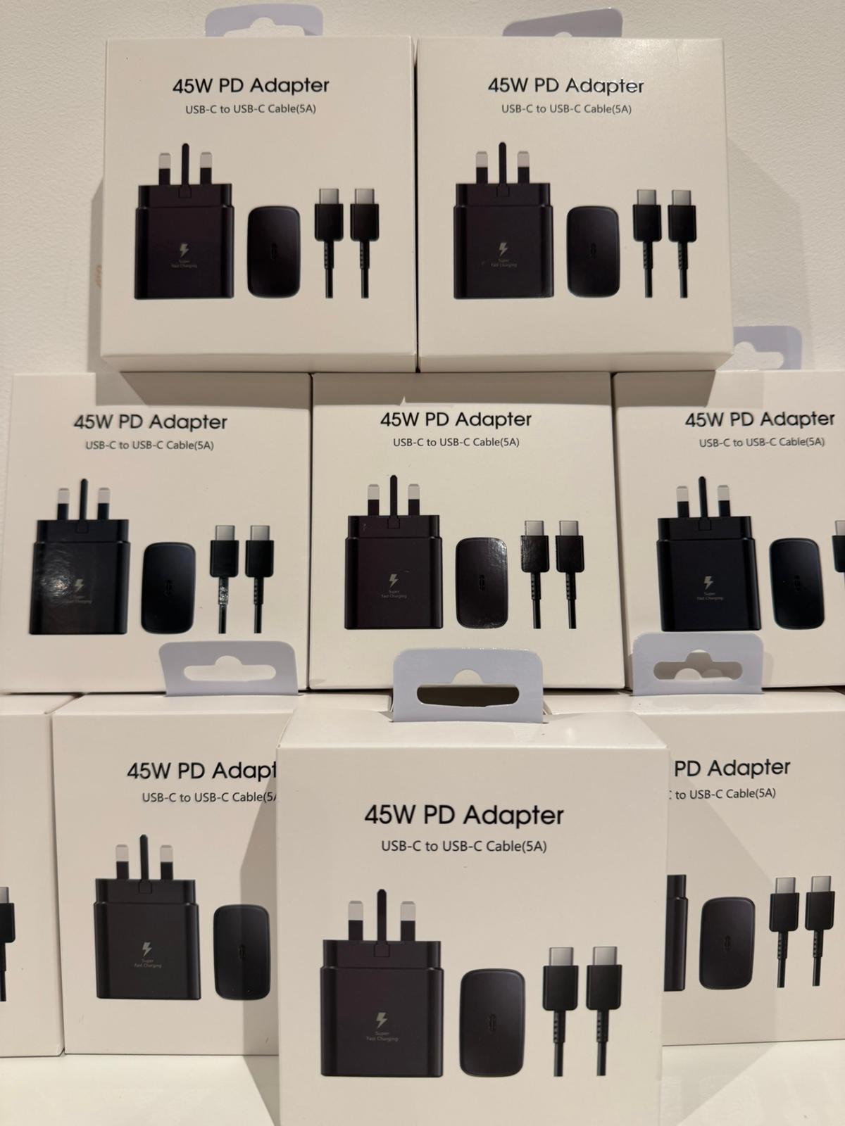 30 X 45W Fast USB-C Charger Plug & Cable Travel Charger For All Samsung Models Universal Type-C to C