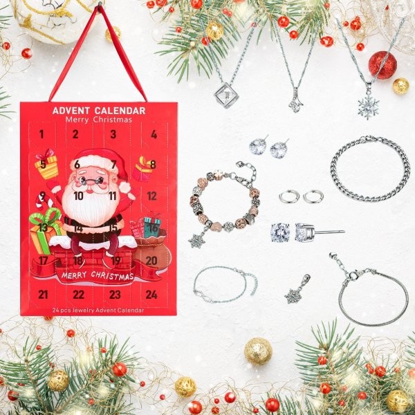 10 Boxes-24 Days of Sparkle: Crystal Jewellery Advent Calendar for Women & Girls|GCJSET031//036|UK SELLER