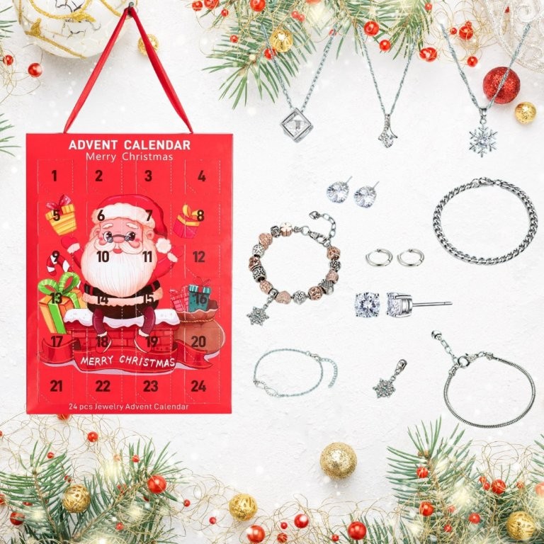 70 Boxes-24 Days of Sparkle: Crystal Jewellery Advent Calendar for Women & Girls|GCJSET031//036|UK SELLER