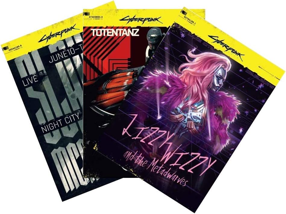 100 x Cyberpunk 2077 Night City postcards