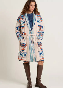 Wholesale Job Lot of 4 Brakeburn Women's Geo Belted Knitted Cardigan