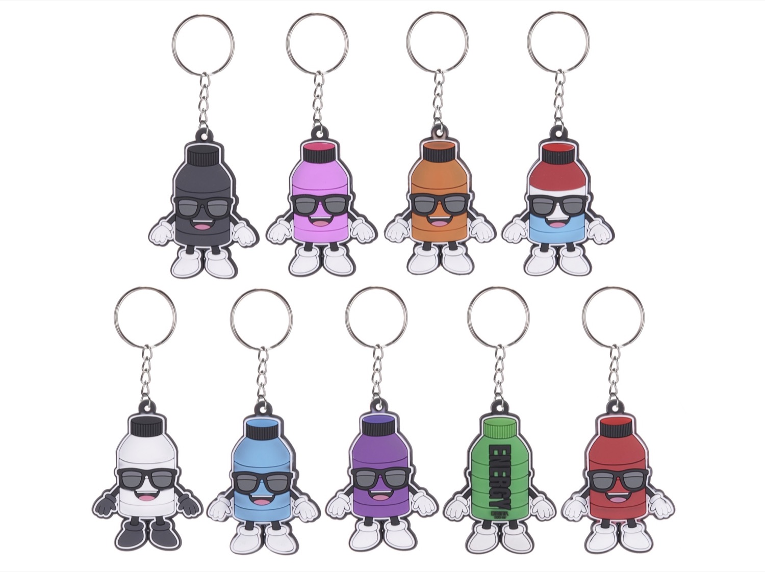 Energy Drink Laser 2-Sided Keychains – Wholesale Case of 576