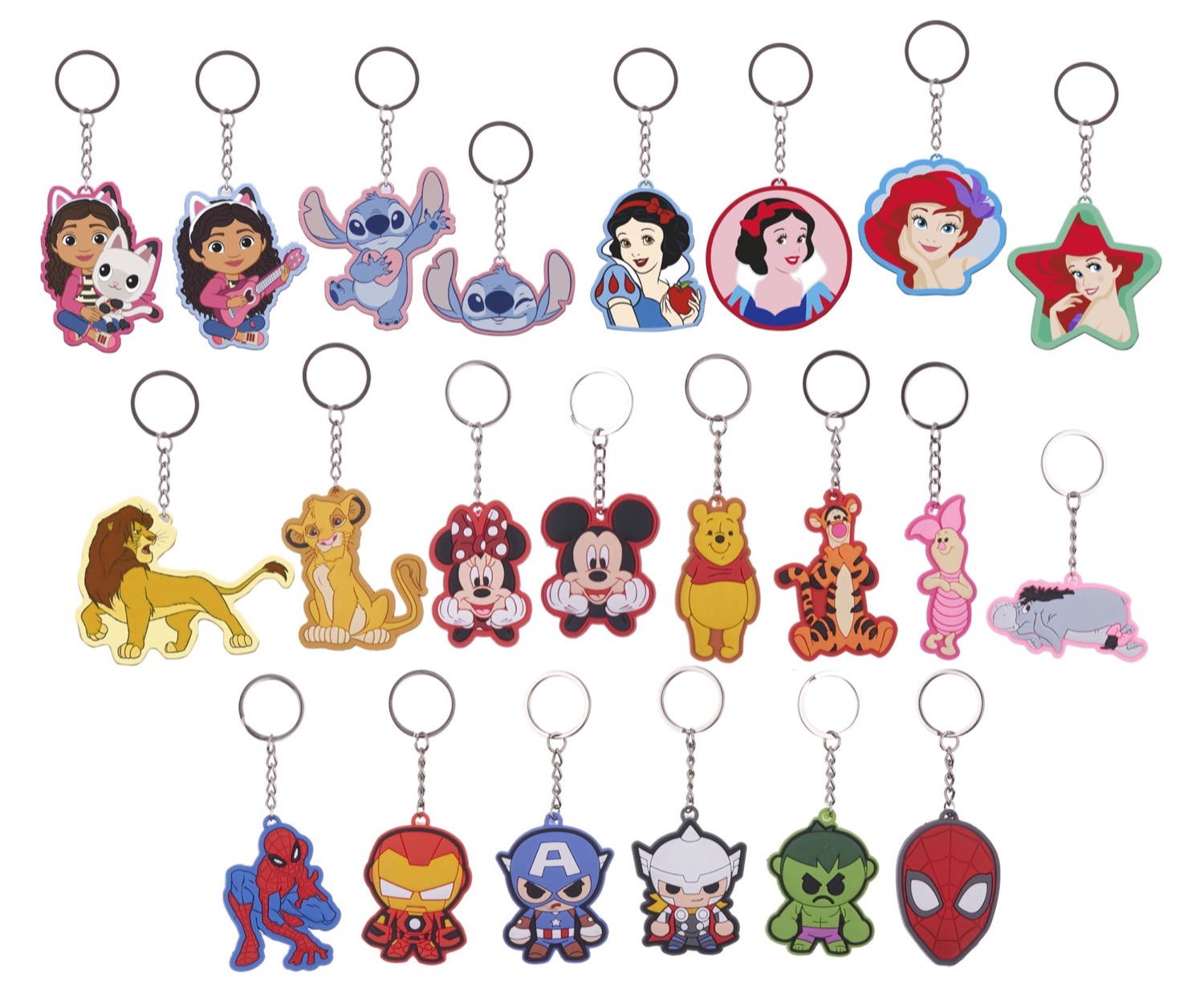 PVC 2D Licensed Disney Keychain Series 2 – 22 Assorted Styles (Wholesale)