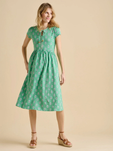 One Off Job Lot of 5 Brakeburn Women's Woodblock Floral Knee Length Dresses