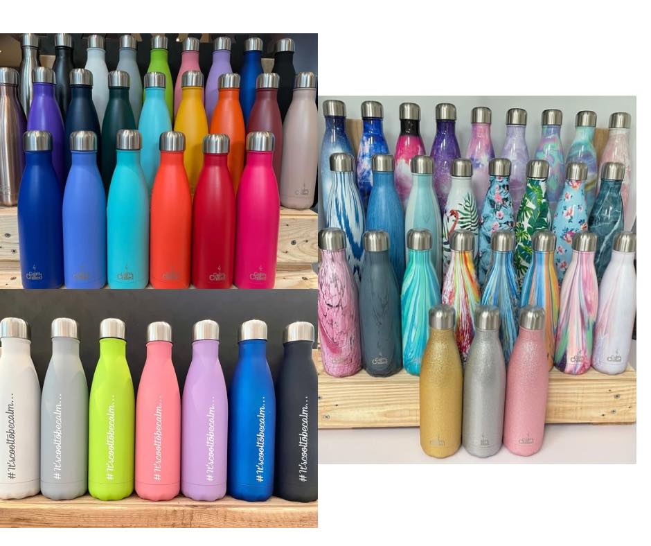 Stainless Steel Insulated 500ml Water Bottles High Quality Assorted designs RRP £16.50