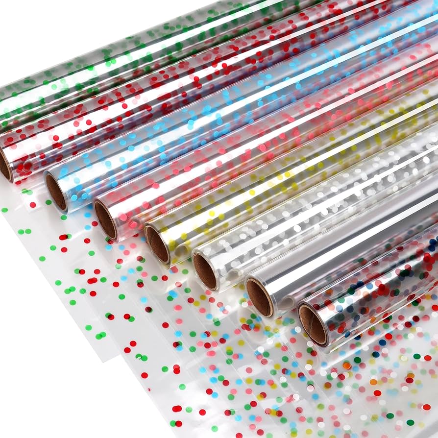 100 Meter Cellophane Gift Wrap Wholesale Price Closing Down Sale 650 ROLLS LOT