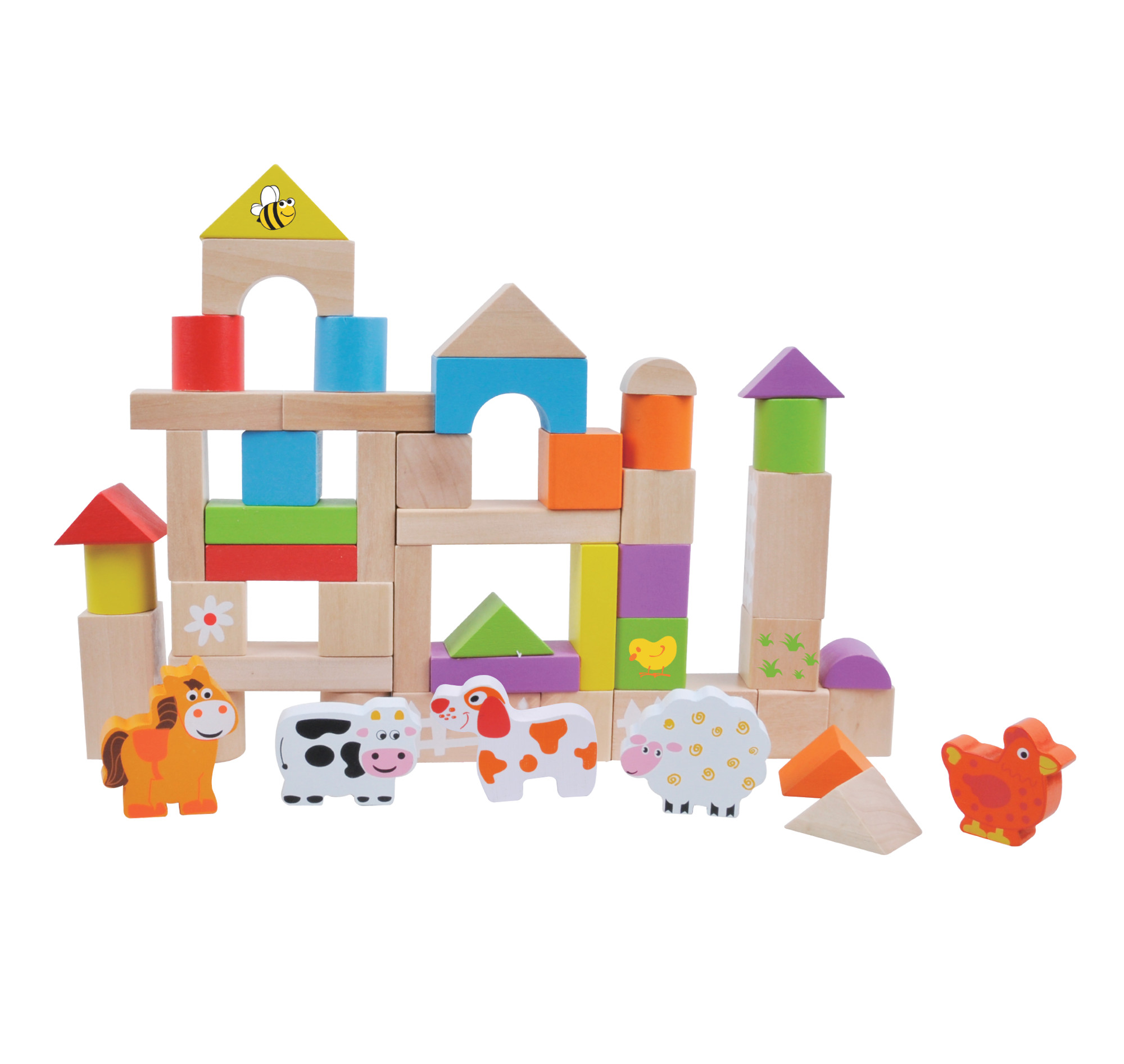 Baby and Toddler Wooden Puzzles and Building Blocks Mixed Joblot for Resale 17pc