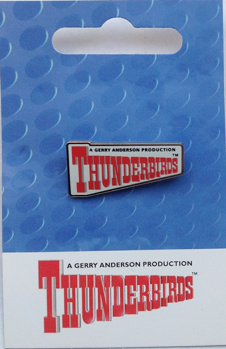 Officially Licensed Gerry Anderson Classic Thunderbirds Logo Pins (100 Pins)