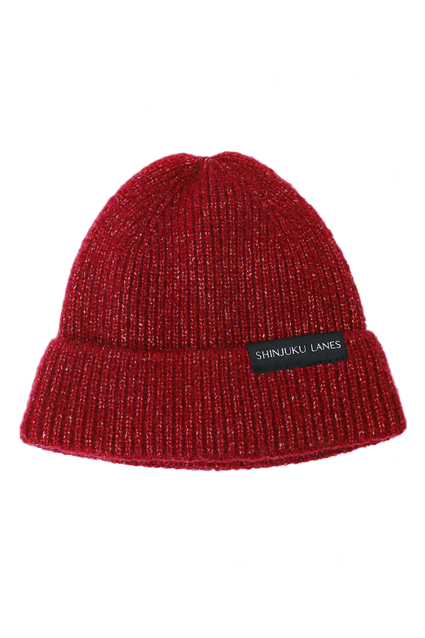 Unisex Ribbed Beanies - Flecked Red