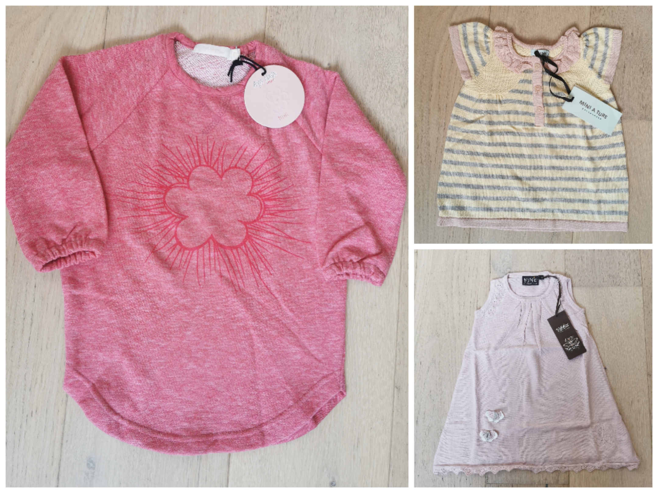 One Off Joblot Of 9 Mixed Baby Girls Jumper Dresses Memini Mini A Ture Aya Naya Sizes 3-18m