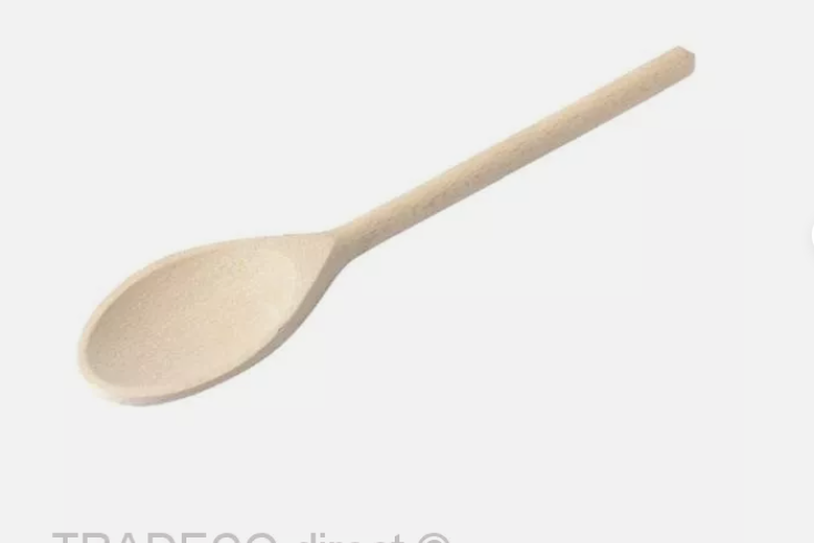 Packs of 6 Beechwood Kitchen wooden Spoons