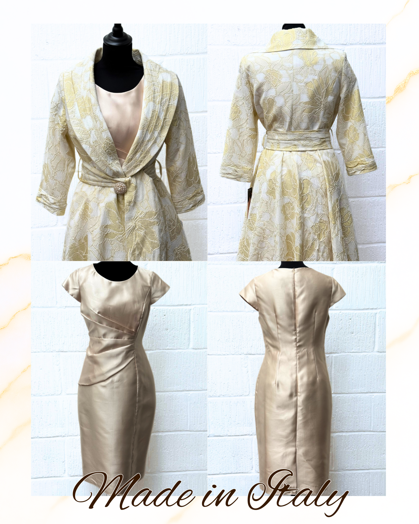 High Quality Occasion Wear Dress | Made in Italy | Big Sizes Available from 8-26