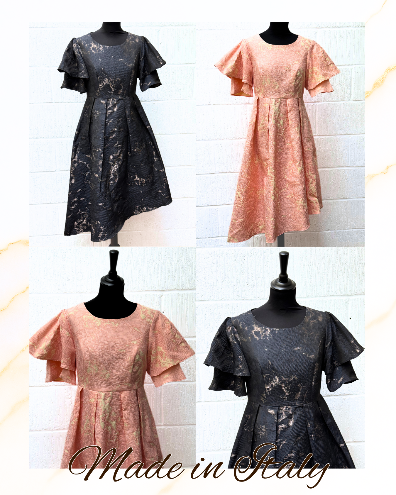 High Quality Occasion Wear Dress | Made in Italy | Big Sizes Available from 6-26