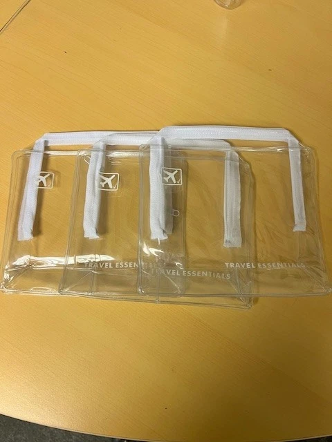 625x Airport Approved Clear Travel Toiletry Bag Security Hand Luggage Liquids UK