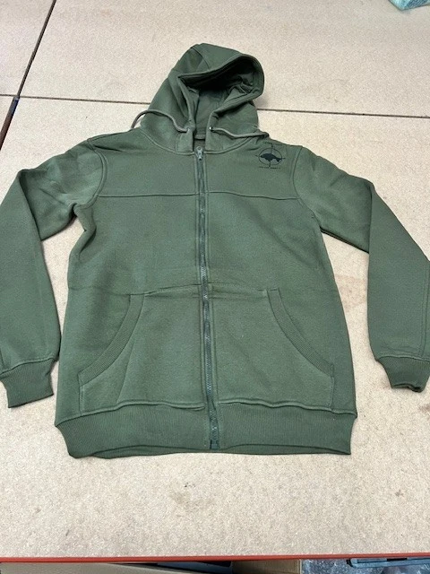 220x Mens Plain Fleece Zip Up Zipper Hoodie Brown - ALL SIZES - JOB LOT WHOLESALE