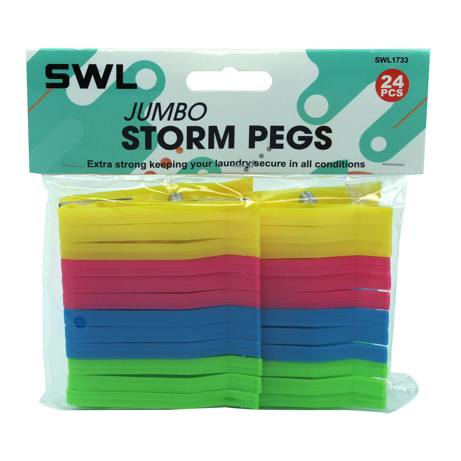 WHOLESALE JOBLOT OF JUMBO STORM PEGS - 24 PACK
