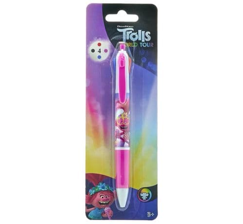 Trolls 2 - 4 Colour Pen | Wholesale UK (10898) x 144