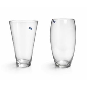 Pallet of 74 Mixed tbl. Glass Vases - Surey & Tapered Vase