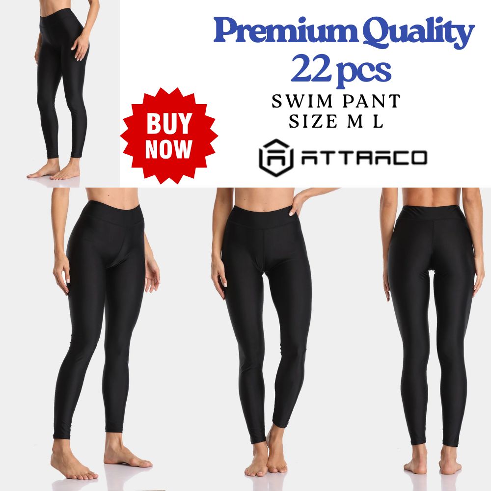 22pcs-Seamless Quick-Dry Sport Yoga Swimming Tights Leggings Pants with UPF 50+ Sun Protection-Size M and L|GCLSW034-Pants (22pcs)|UK SELLER