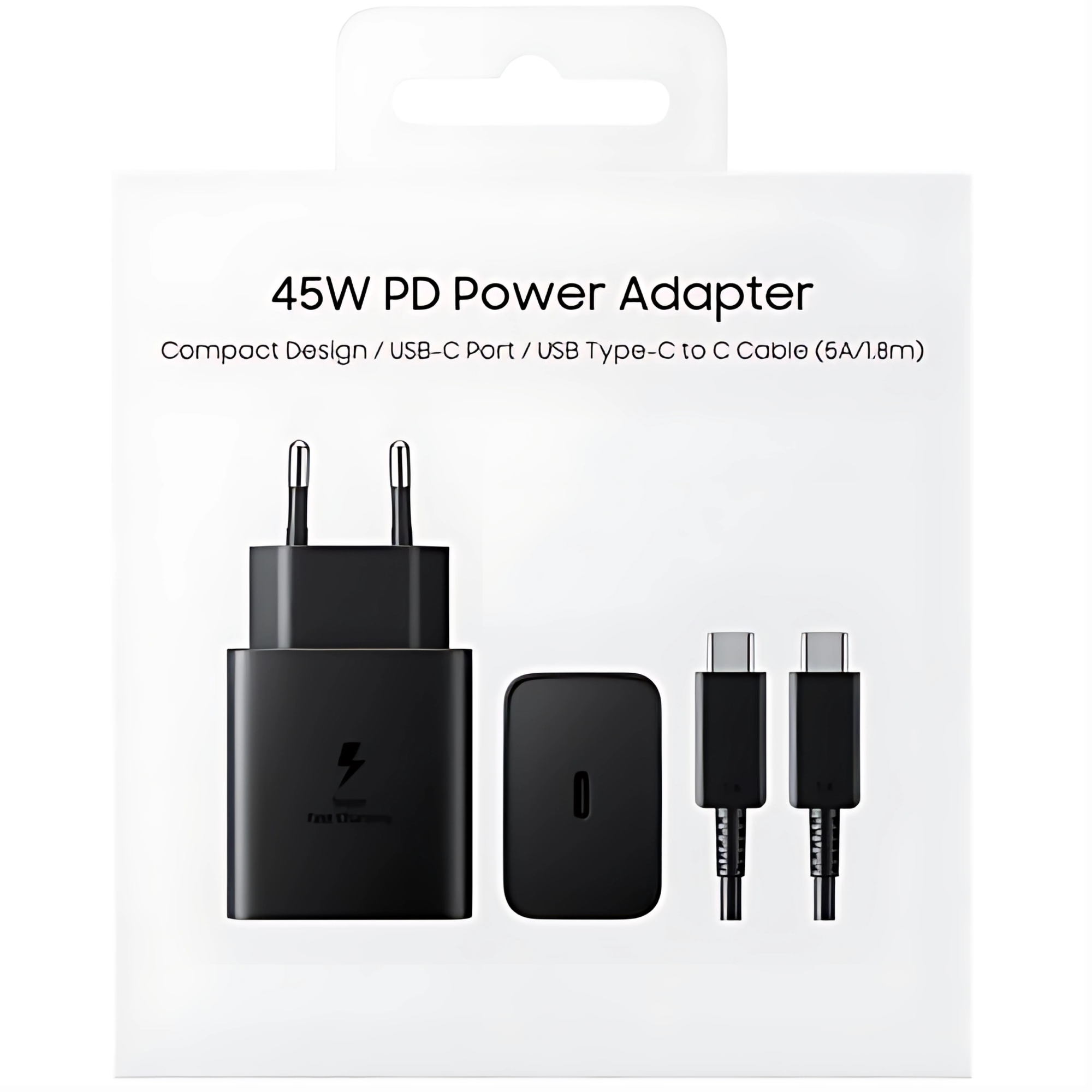 30 x 45W PD USB-C Fast Charger EU Plug with USB-C to USB-C Cable — Brand New Joblot