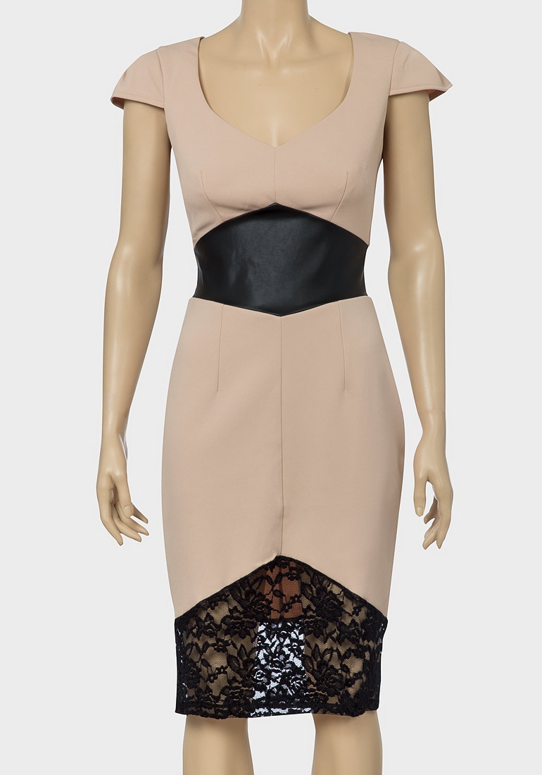 Another Label by Elise Ryan Lace Hem Dress