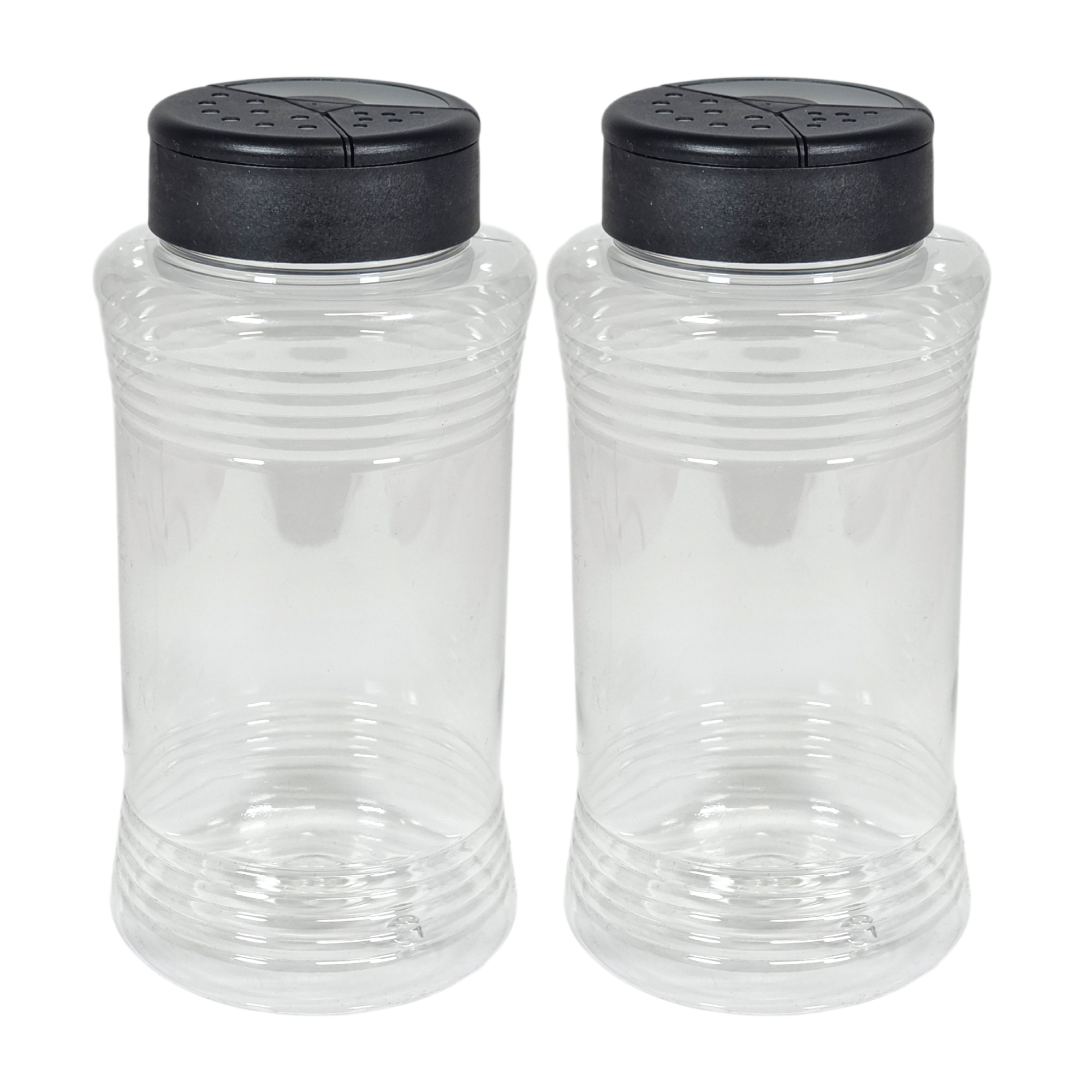750ml Clear PET Plastic Bottles with 3 Zone Flipper Shaker Lid Dishwasher Safe