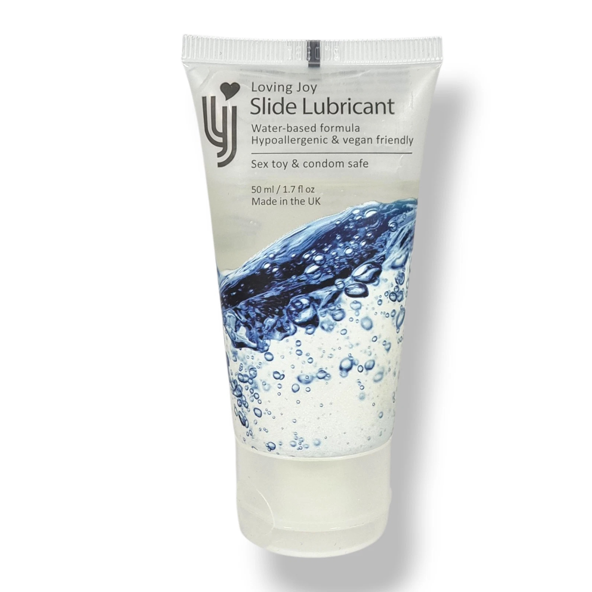 Slide Water-Based Lubricant 50ml – Smooth, Gentle & Non-Staining. Loving Joy