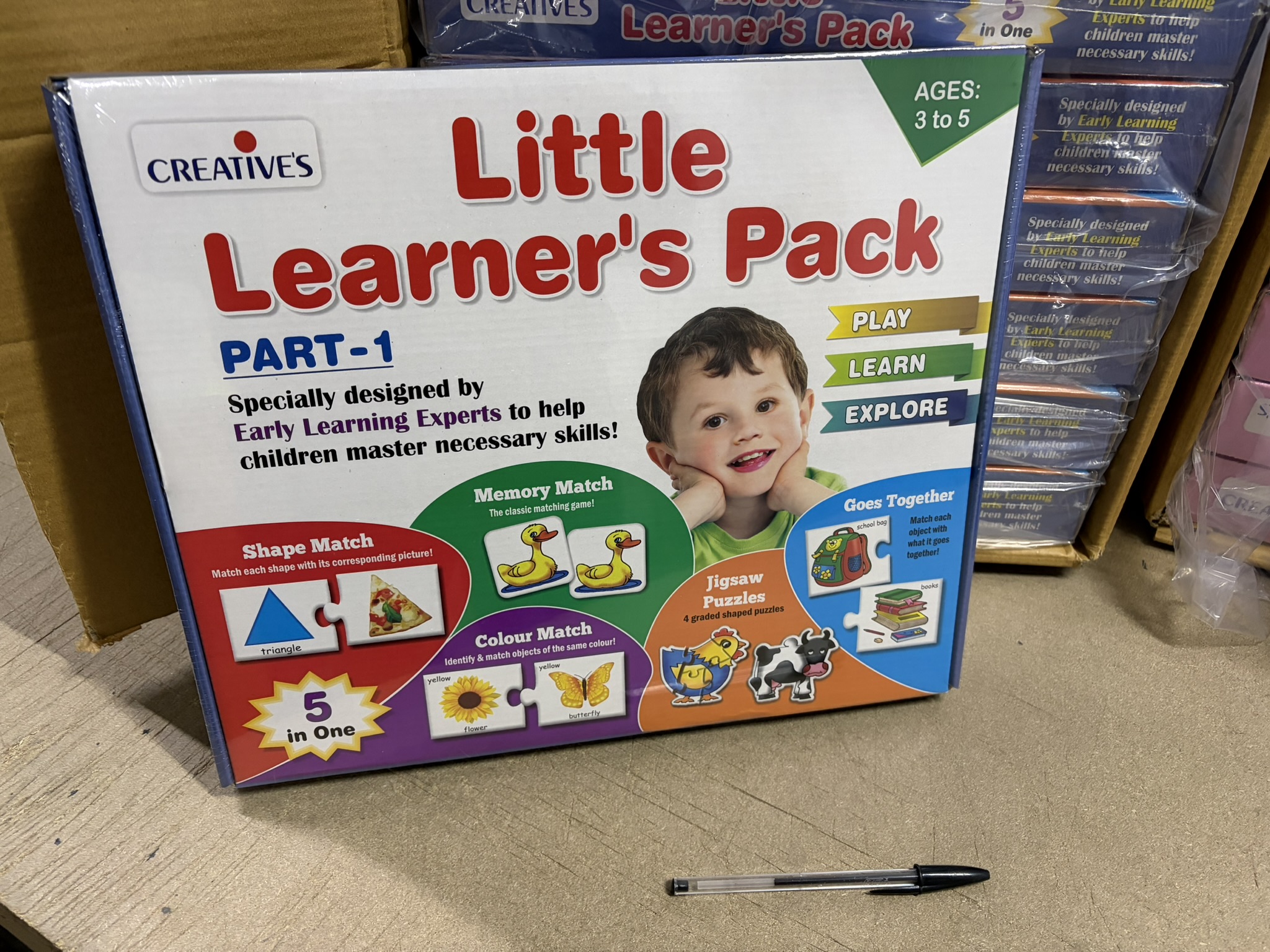 Creative Educational Little Learners Packs - 90 pieces total (30 each of 3 sets)