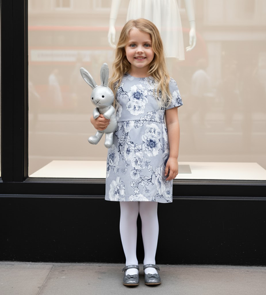 Girls Vintage Floral Dress A-Line Age 3–10