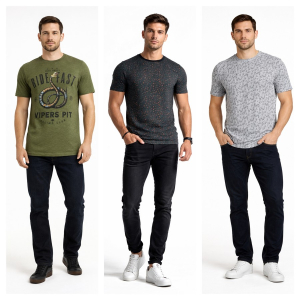 One Off Job Lot of 10 Men's De-Branded Mixed T-Shirts - Sizes XS-S