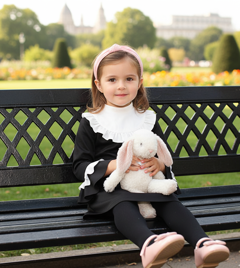 Girls Black  A-Line Princess Dress Age 3-5 Years Toddler