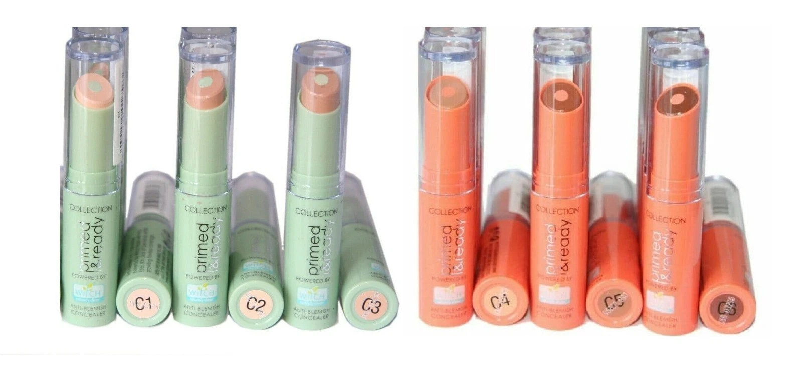 36 x Collection Primed & Ready Anti Blemish Concealer | C1,C2,C3,C4,C5,& C6