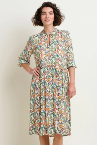 One Off Joblot of 4 Women's Cream Floral Paisley Midi Dress