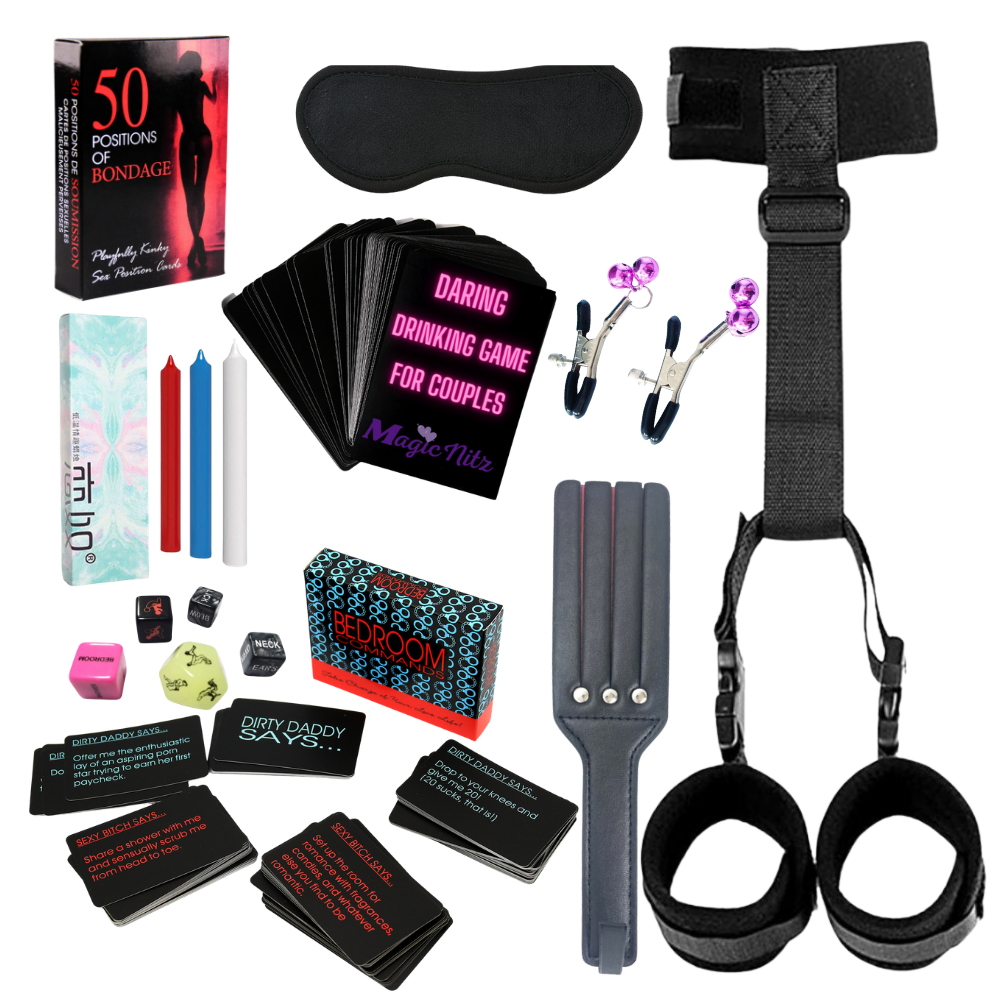 10 Sets- 12 Nights of Game Bondage Couples Sex Toys Bundle|GCAPSET051-No Box-10 Sets|UK SELLER