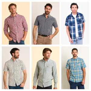 Wholesale Job Lot of 50 Men's Brakeburn Mixed Shirts - Great Variety!