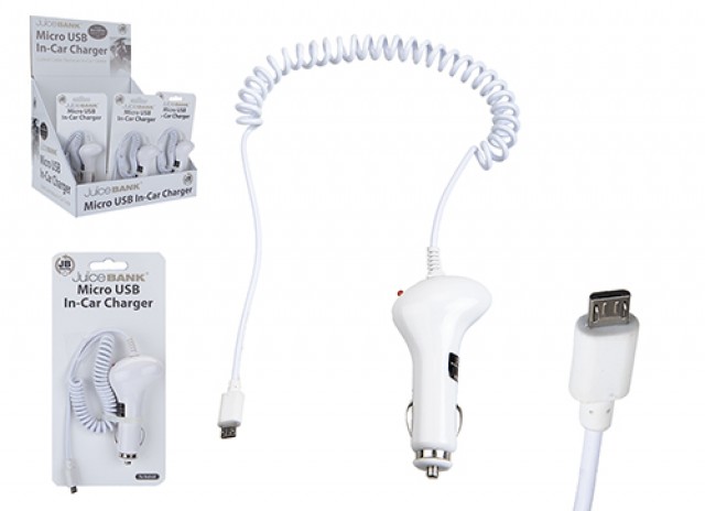 Juice Bank Micro USB In-Car Charger – Bulk Pack of 120 – RRP £5.99 Each