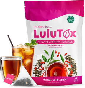 One Off Job Lot of 50 LuluTox Original Detox Tea Pouches - Herbal Supplement