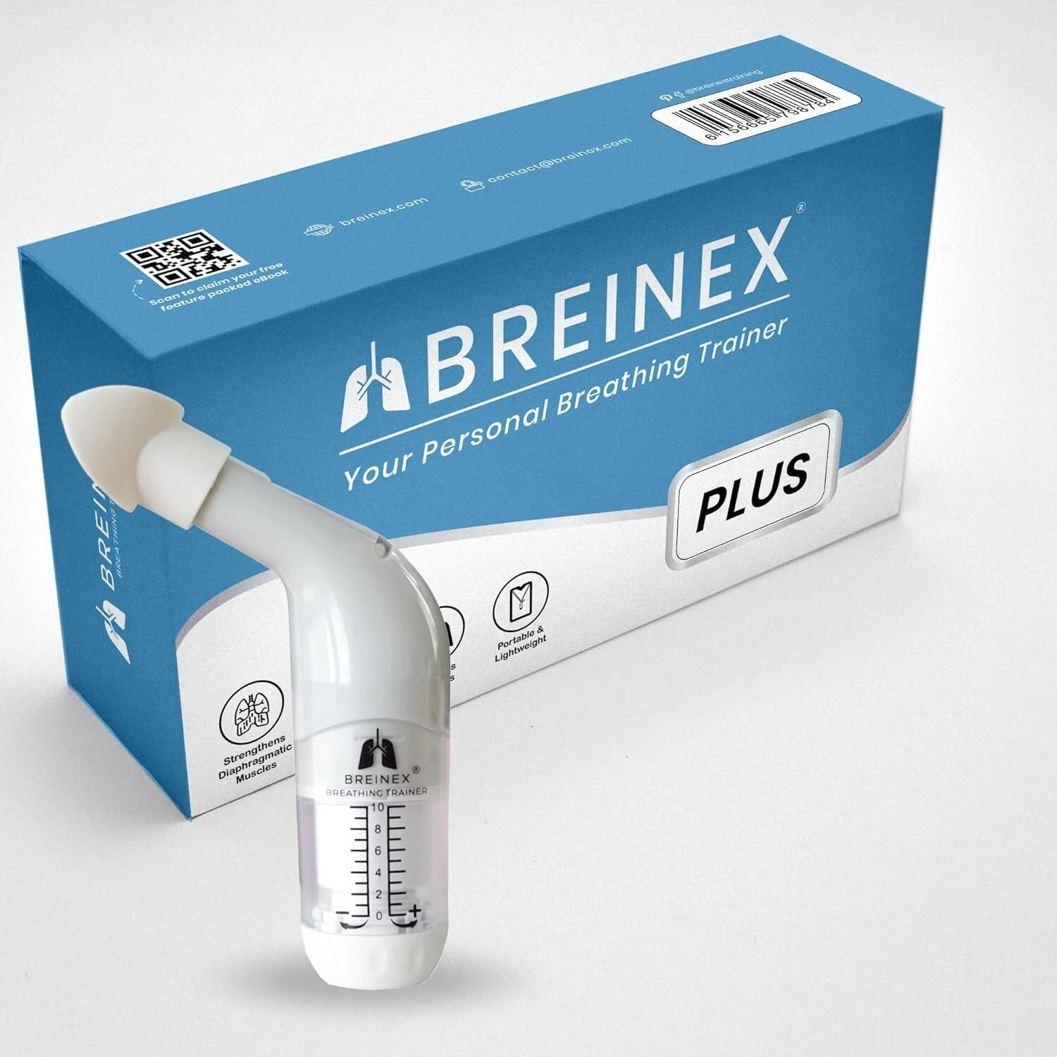 Breinex Breathing Trainer Deep Breath Trainer Exerciser Smokers/Yoga