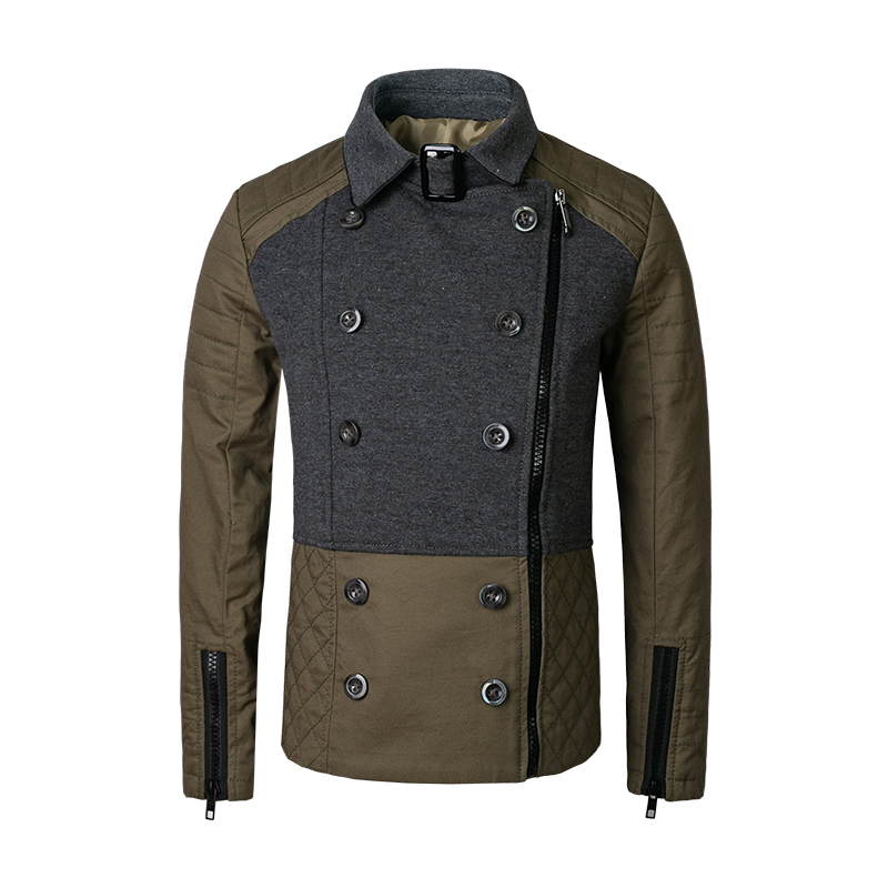 Girls Short Trench Coat Color Block Jacket Spring Fall Cotton Coat Ages 4-12Y