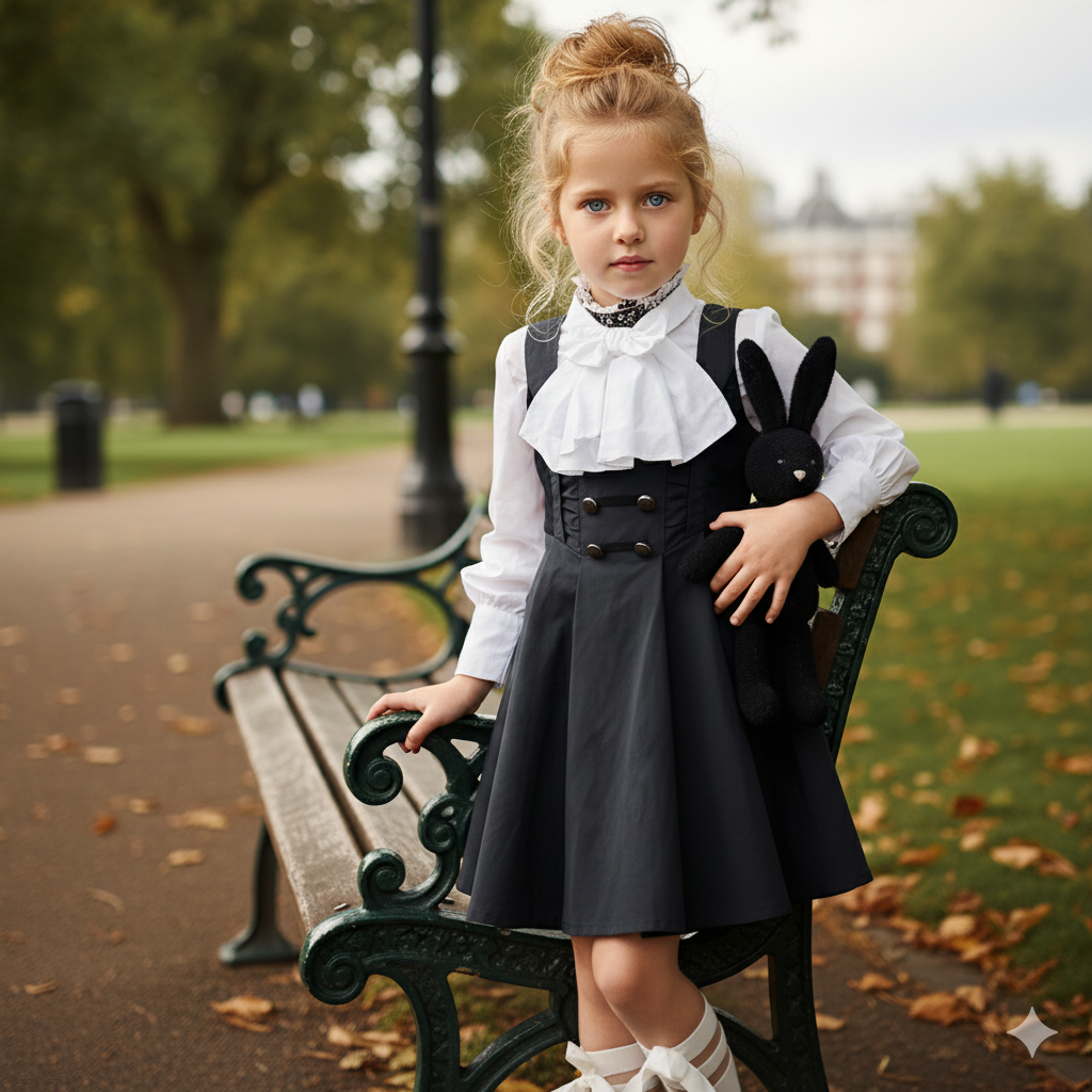 Girls Black A-Line Party Dress Sleeveless Swing Princess Dress Ages 4-5Y