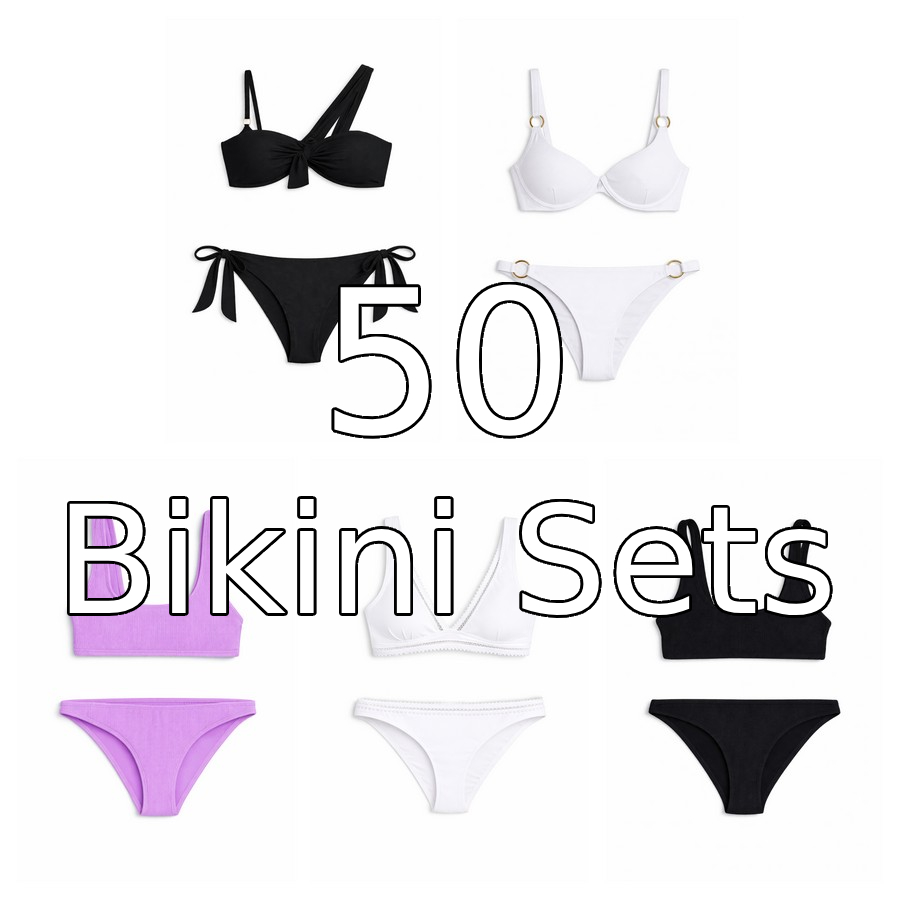 Job Lot of 50 Mixed CHIQUINI TROPICAL WEAR Bikini Sets – 5 Stylish Designs| High Margin Opportunity