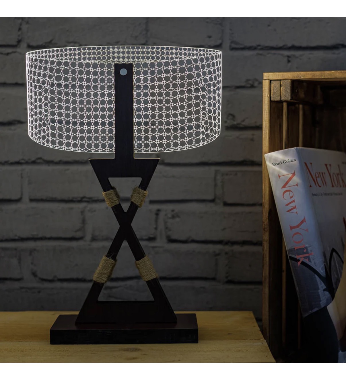 LED 3D table lamp