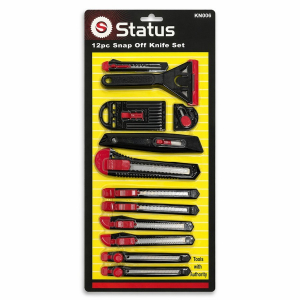 One Off Job Lot of 22 Status 12pc Snap Off Knife Set